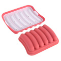 6 Cavities Food Grade BPA Free Silicone Sausage Mold Hot Dog Mold